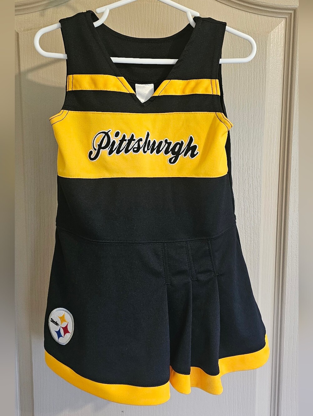 NFL Pittsburgh Steelers Football 3T Cheerleader Outfit 3T Black And Yellow
